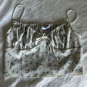 Princess Polly crop top with floral print. Gently worn.